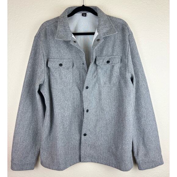 Manfinity Gray Shacket Jacket Shirt Size XXL - Picture 1 of 6